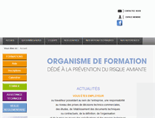 Tablet Screenshot of conseilformationamiante.com